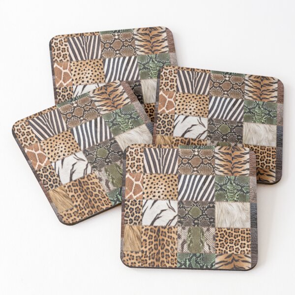 Item preview, Wild Animal Print and Exotic Skin Patchwork Pattern Art designed and sold by AfresStudio.