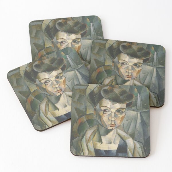 Item preview, Vintage Woman Portrait Wall Art, Jean Metzinger Cubist Portrait Print, French Modernist Decor designed and sold by RickE.