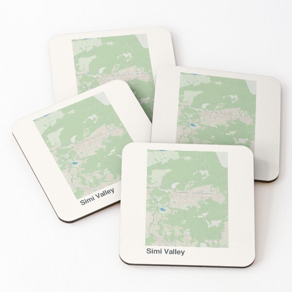 Item preview, Simi Valley Minimalistic Map Art designed and sold by MapsNerd.
