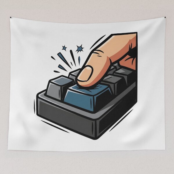 Item preview, Push Button Satisfying Click Interactive Artwork designed and sold by StickerNestYou.