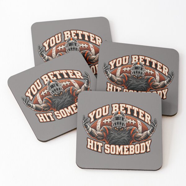 Item preview, You Better Hit Somebody Vintage American Football Player. designed and sold by Endless7Art.