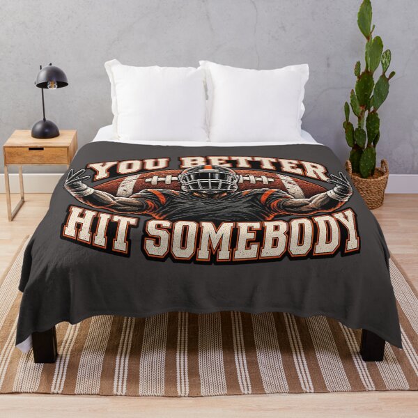 Item preview, You Better Hit Somebody Vintage American Football Player. designed and sold by Endless7Art.