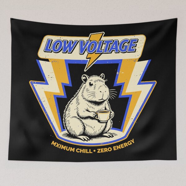 Item preview, Low Voltage Chill Capybara Washed designed and sold by Hotfresh.