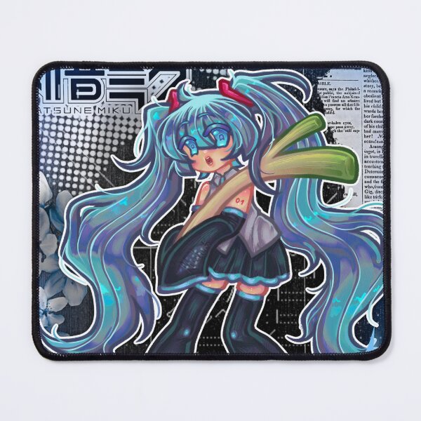 Item preview, Hatsune Miku holding Leek background designed and sold by Mishum.