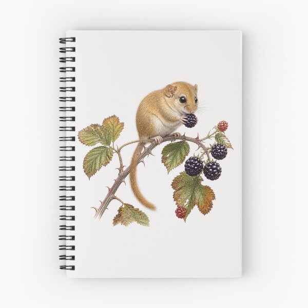 Item preview, Hazel Dormouse on Blackberry Bramble designed and sold by BloomStudio1.
