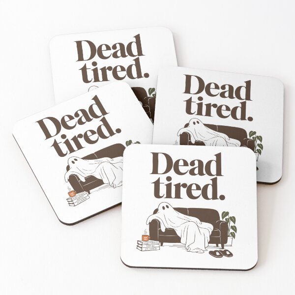 Item preview, Dead Tired Burnout Ghost Illustration designed and sold by MACHDESIGN.