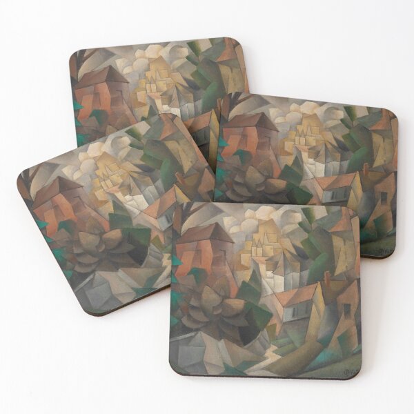 Item preview, Vintage Cubist Landscape Wall Art, Paysage Cubiste by Jean Metzinger, Modern French Art Print designed and sold by RickE.