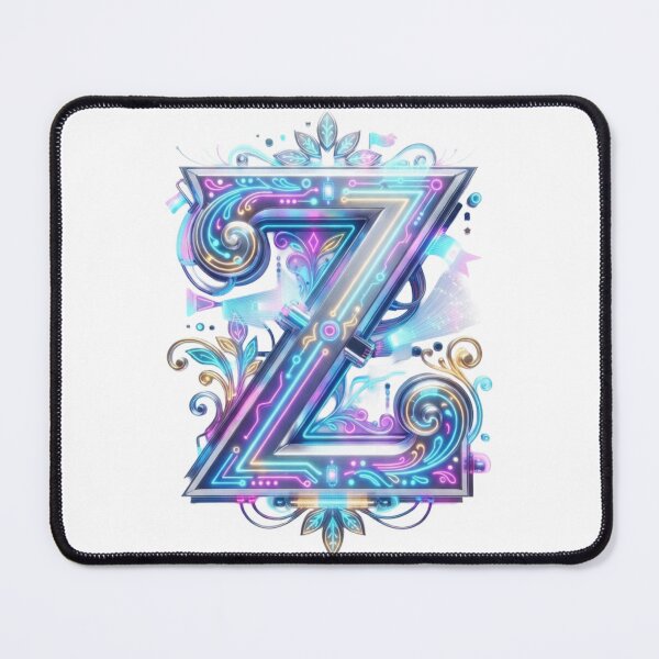Item preview, Capital Letter Z – Cybernetic Fillet Neon Monogram designed and sold by Esencia Argentina.