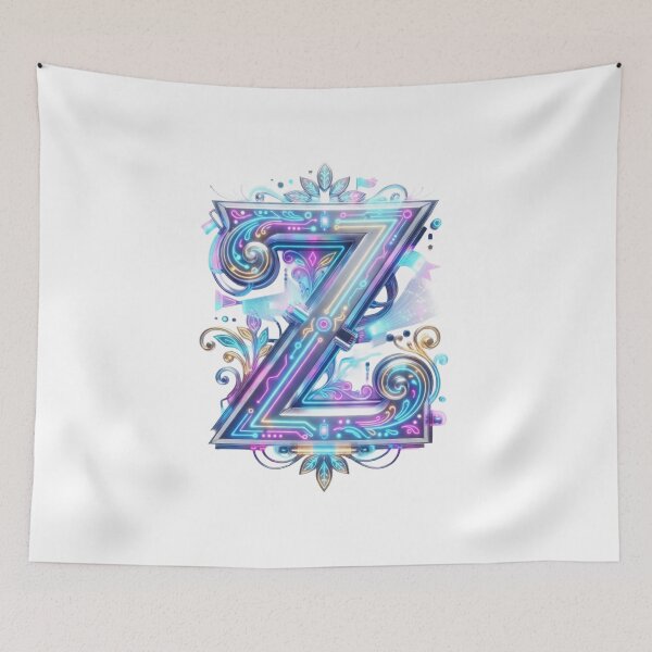 Item preview, Capital Letter Z – Cybernetic Fillet Neon Monogram designed and sold by Esencia Argentina.