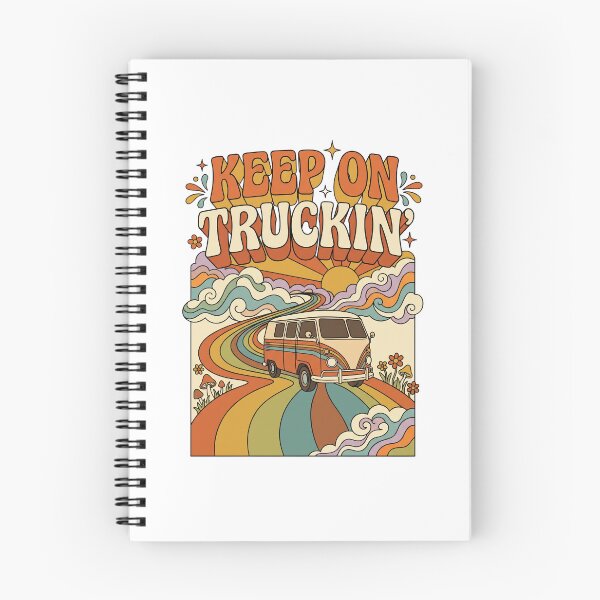 Item preview, Keep On Trucking Retro Vintage Road Typography designed and sold by Mellow Doodle Co..