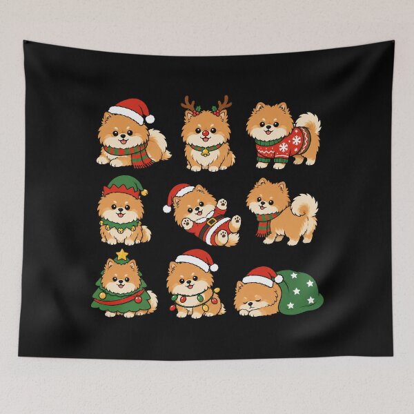 Item preview, Funny Pomeranian Dog Christmas Holiday Xmas Mom Dad designed and sold by rafaeltto.