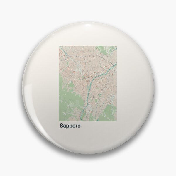 Item preview, Sapporo Minimalistic Map Art designed and sold by MapsNerd.