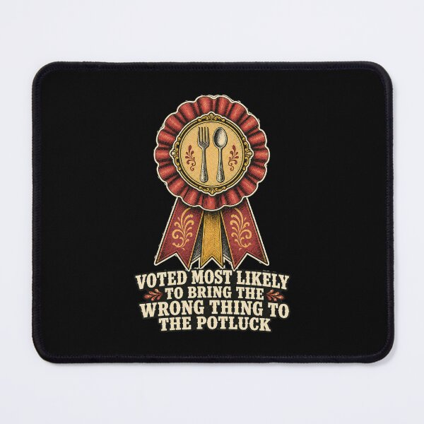 Item preview, Voted Most Likely To Bring The Wrong Thing To The Potluck Shirt, Funny Family Gathering T-Shirt, Potluck Humor Tee, Funny Gift For Family, Vintage Superlative Ribbon Graphic designed and sold by TshirtsLabs.