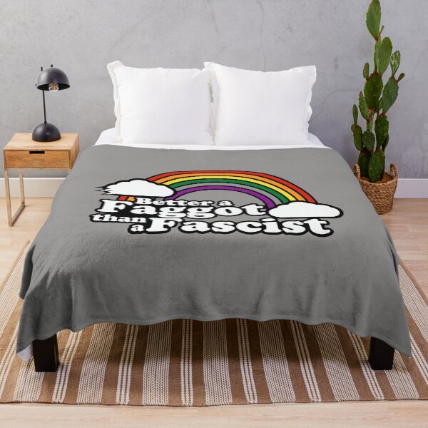 Item preview, Better A Faggot Than A Fascist Tee-44 designed and sold by StefanieSehler.