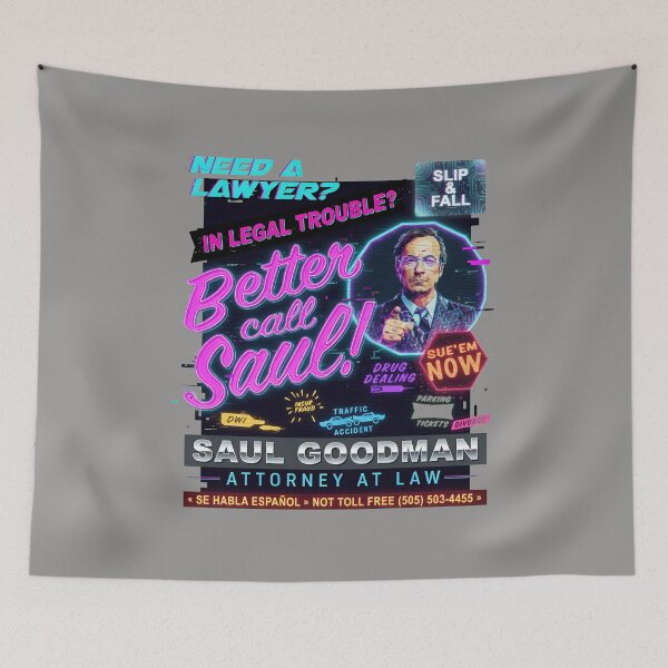 Item preview, Better Call Saul Attorney Saul Goodman Ad Tee-75 designed and sold by StefanieSehler.