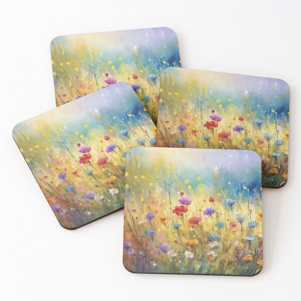 Item preview, Fields of Joy – Dreamy Colorful Wildflowers designed and sold by Arjen Roos.