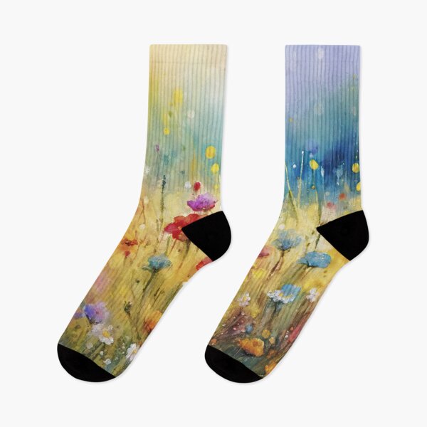 Item preview, Fields of Joy – Dreamy Colorful Wildflowers designed and sold by Arjen Roos.