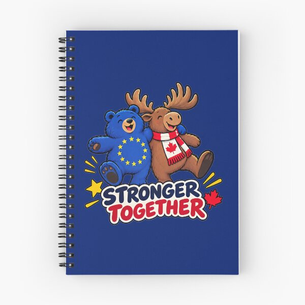Item preview, Bear and Moose - European Union Canada - Stronger Together designed and sold by RR-Arts.