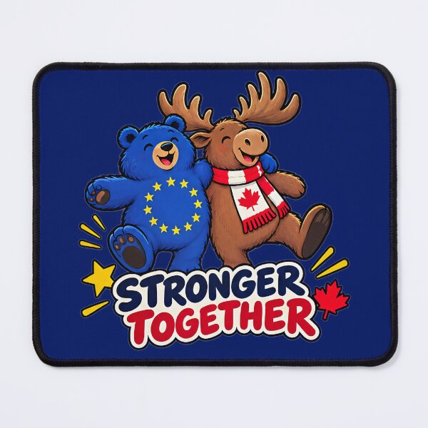 Item preview, Bear and Moose - European Union Canada - Stronger Together designed and sold by RR-Arts.