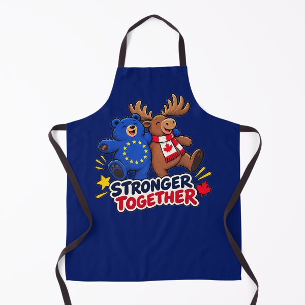 Item preview, Bear and Moose - European Union Canada - Stronger Together designed and sold by RR-Arts.