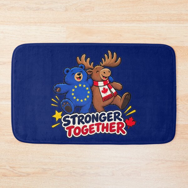 Item preview, Bear and Moose - European Union Canada - Stronger Together designed and sold by RR-Arts.