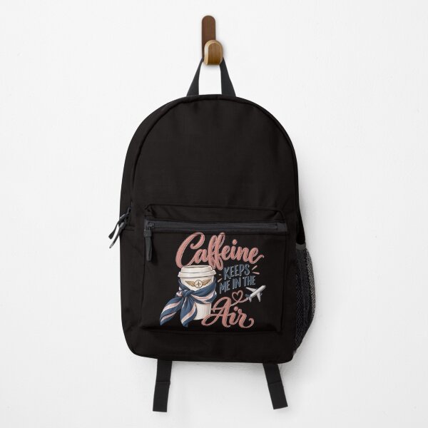 Item preview, Caffeine Keeps Me in the Air – Funny Cabin Crew Aviation Design designed and sold by Tadeusz1.