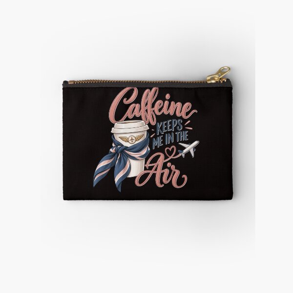 Item preview, Caffeine Keeps Me in the Air – Funny Cabin Crew Aviation Design designed and sold by Tadeusz1.