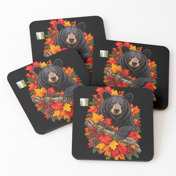 Item preview, Black Bear in Autumn designed and sold by RockitBaby.