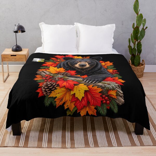 Item preview, Black Bear in Autumn designed and sold by RockitBaby.