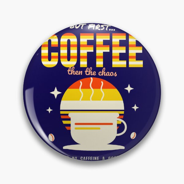 Item preview,  But First Coffee Retro 70s Sunset Groovy Coffee Lover Caffeine Addict Vintage Aesthetic Mug Tee designed and sold by moonyeto.