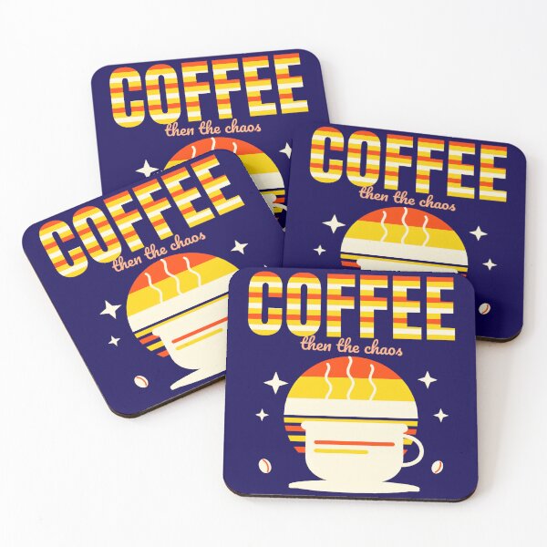 Item preview,  But First Coffee Retro 70s Sunset Groovy Coffee Lover Caffeine Addict Vintage Aesthetic Mug Tee designed and sold by moonyeto.