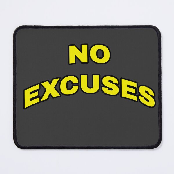 Item preview, No Excuses - Bold Retro Gym Typography designed and sold by MA-Apparel.