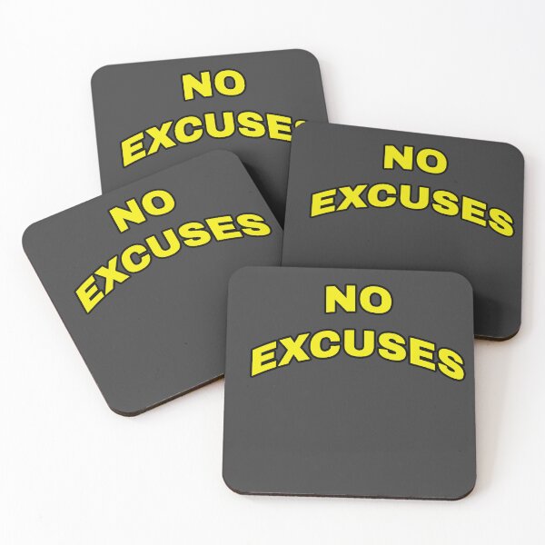 Item preview, No Excuses - Bold Retro Gym Typography designed and sold by MA-Apparel.
