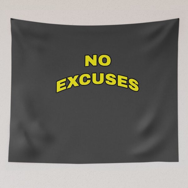 Item preview, No Excuses - Bold Retro Gym Typography designed and sold by MA-Apparel.