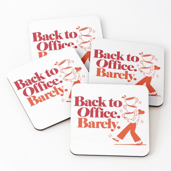 Item preview, Back to Office Barely Coffee Humor designed and sold by MACHDESIGN.