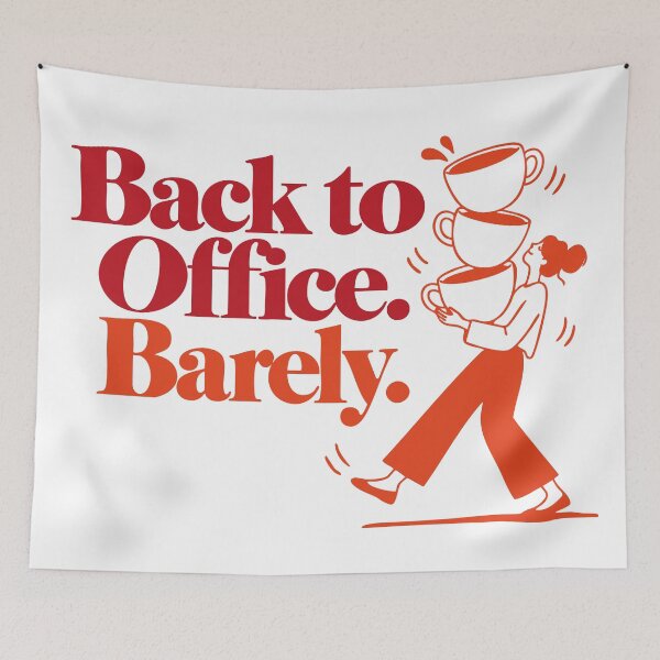 Item preview, Back to Office Barely Coffee Humor designed and sold by MACHDESIGN.