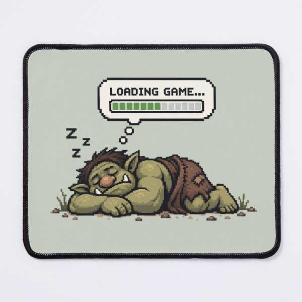 Item preview, Loading Game - Sleeping Troll Pixel Art designed and sold by ZirionEstudio.