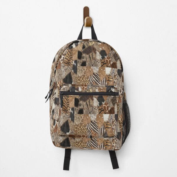 Item preview, Rustic Organic Hide and Exotic Animal Patchwork Art    designed and sold by AfresStudio.