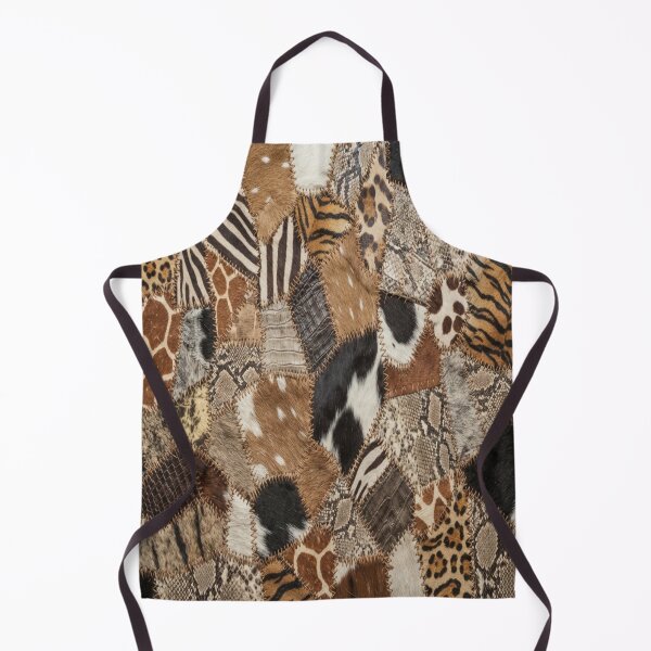 Item preview, Rustic Organic Hide and Exotic Animal Patchwork Art designed and sold by AfresStudio.