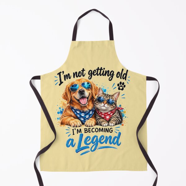 Item preview, I'm Not Getting Old I'm Becoming a Legend – Cute Dog and Cat Cool Pets Art designed and sold by Evelashop.