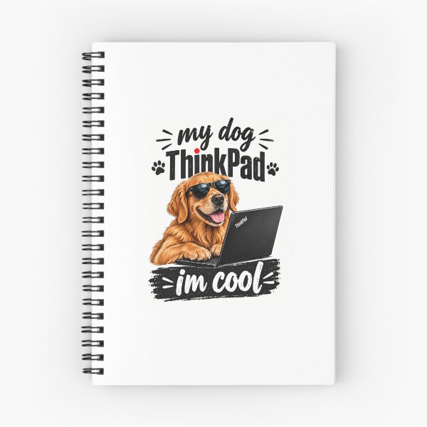 Item preview, My Dog ThinkPad I'm Cool – Funny Dog Laptop Lover Design designed and sold by MalickaArt.