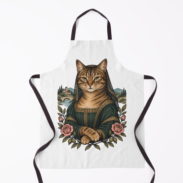 Item preview, Renaissance Mysterious Smile Tabby Cat Art designed and sold by Old's Cool Cat Studio.