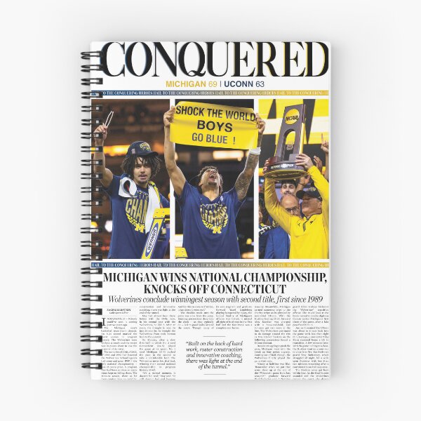 Item preview, The Michigan Daily Front Cover 4/8/26 (Men's Basketball National Champions) designed and sold by michigan-daily.