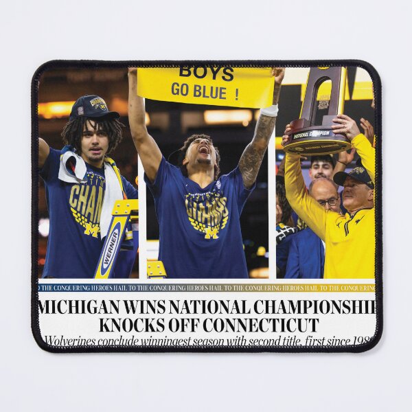 Item preview, The Michigan Daily Front Cover 4/8/26 (Men's Basketball National Champions) designed and sold by michigan-daily.