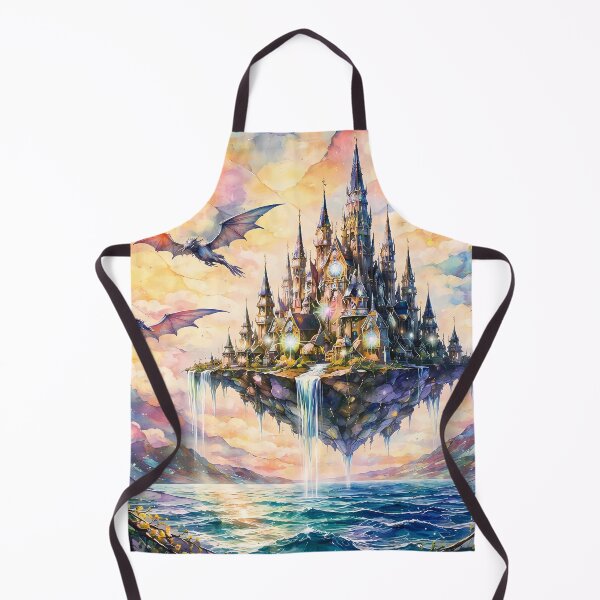 Item preview, Floating Castle with Majestic Dragons designed and sold by cuprum.