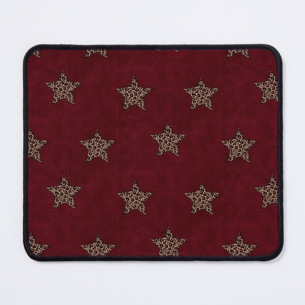 Item preview, Red Velvet Leopard Stars designed and sold by Mochi Doodle.