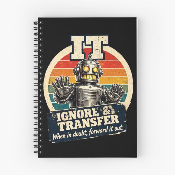 Item preview, Ignore & Transfer – Retro IT Robot Vintage Tech Humor designed and sold by A-T-H.