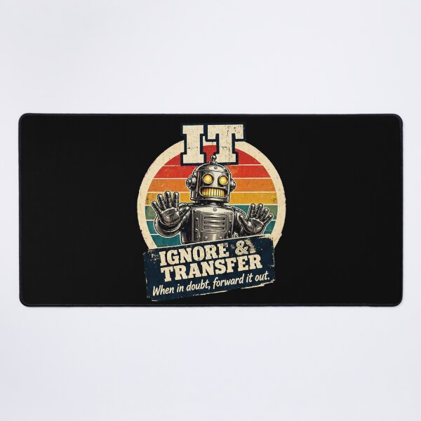 Item preview, Ignore & Transfer – Retro IT Robot Vintage Tech Humor designed and sold by A-T-H.
