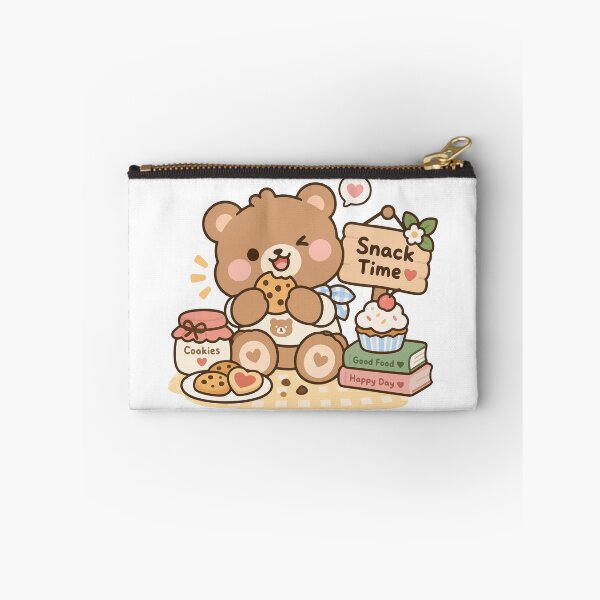 Item preview, Happy Bear Enjoying Cookies and Sweet Little Treats  Description: designed and sold by WanwisaChuenlom.