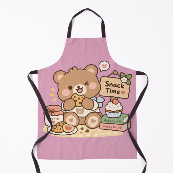 Item preview, Happy Bear Enjoying Cookies and Sweet Little Treats  Description: designed and sold by WanwisaChuenlom.